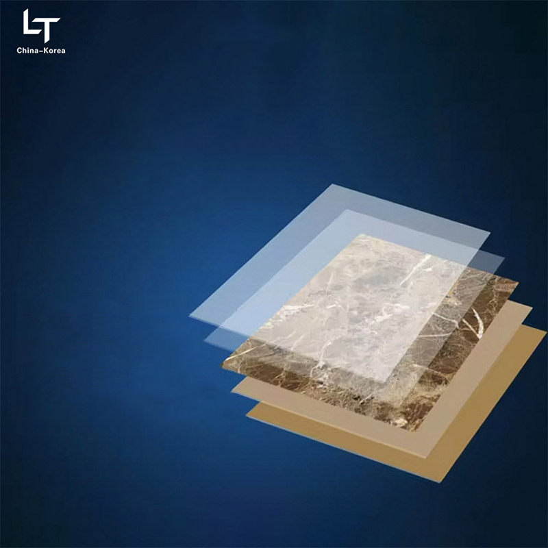 Papan UV PVC 1220×2440mm 3mm tahan air untuk Dekorasi panel Dinding Interior dengan Finishing Gloss Tinggi untuk Dekorasi Desain Kantor Rumah