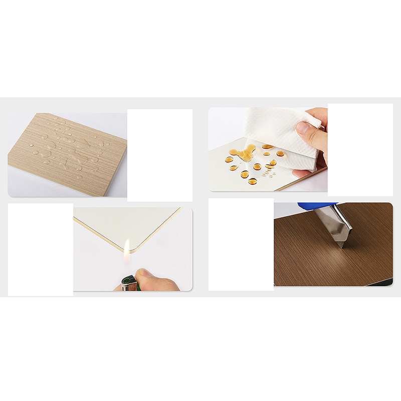 Lembaran Kristal Karbon PVC Ringan Kepadatan Tinggi Anti Gores Tebal 5mm-8mm untuk Dekorasi Kamar Mandi Hotel Komersial Panel Dinding Tahan Lama Kelas B1 Tahan Api