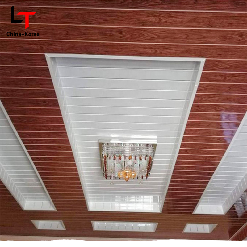 Melinco Dekorasi Interior Batu Imitasi Tekstur Panel Datar Panel Langit-langit PVC Lembaran Air Papan Dinding Butir Marmer