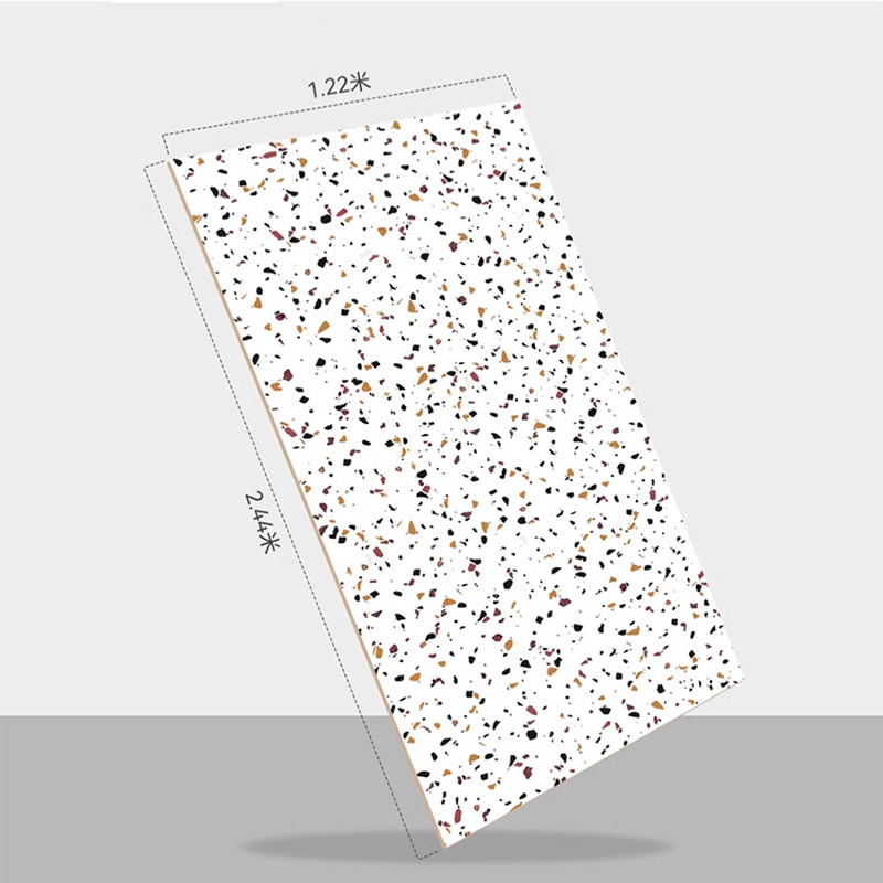 1220mm × 2440mm Fleksibel Plastik PVC Alternatif Marmer SPC Panel Dinding & Papan Marmer Imitasi Buatan Lapisan UV Lembaran Marmer PVC