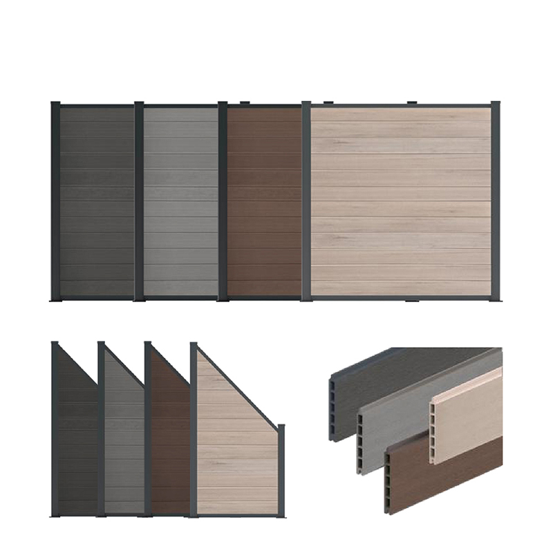 Pagar Wpc Komposit Plastik Kayu Panel Pagar Halaman Taman Rumah Lebih Baik Daripada Pagar Pvc Vinil Tahan Air Papan Privasi Luar Ruangan Hdpe