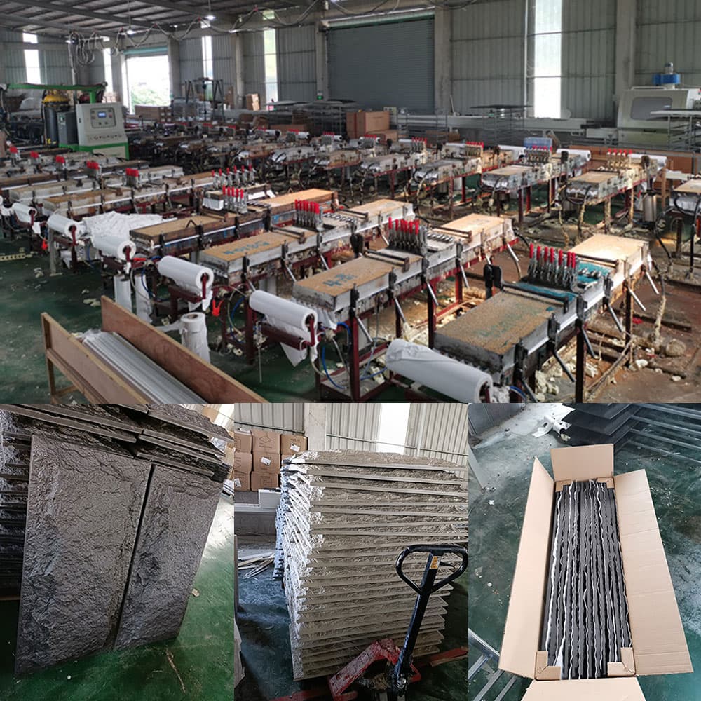 60*30Cm Dekorasi Lembar Veneer Dekoratif Panel Dinding Batu Pu Poliuretan Palsu Batu Buatan untuk Rumah