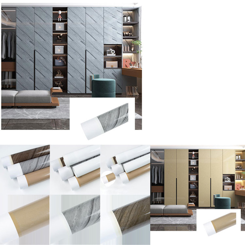 Film Perpindahan Panas Marmer Stamping Panas Emas Film Dekorasi Furnitur PVC Foil Tekan Vakum untuk Pintu untuk Panel Dinding Papan UV WPC