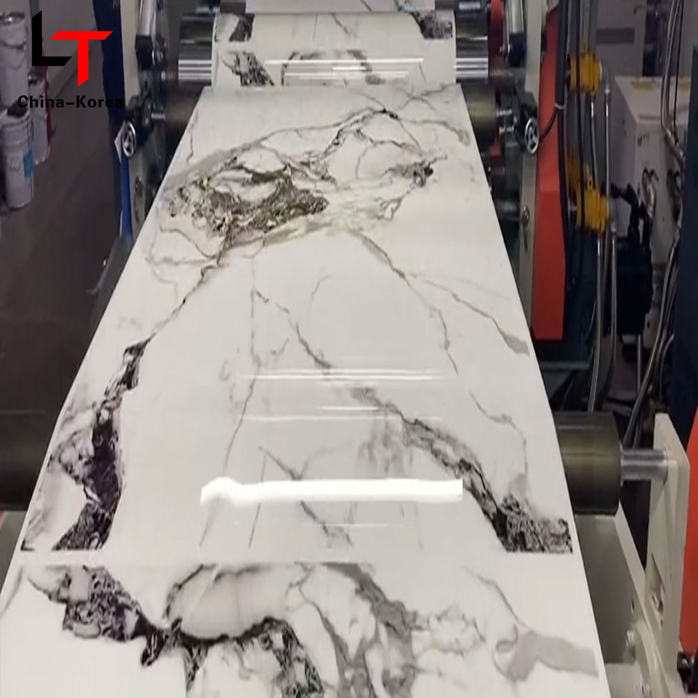 Film PVC Emas Marmer Metalik Film Dekorasi Perpindahan Panas Hot Stamping Roll untuk Produsen Foil Tekan Vakum Laminasi Emas