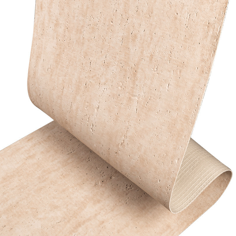 Veneer Ubin Tahan Api Interior Tiruan Pelapis Dinding Lembut Dapat Ditekuk Panel Dinding Batu Lunak Fleksibel Buatan Travertine