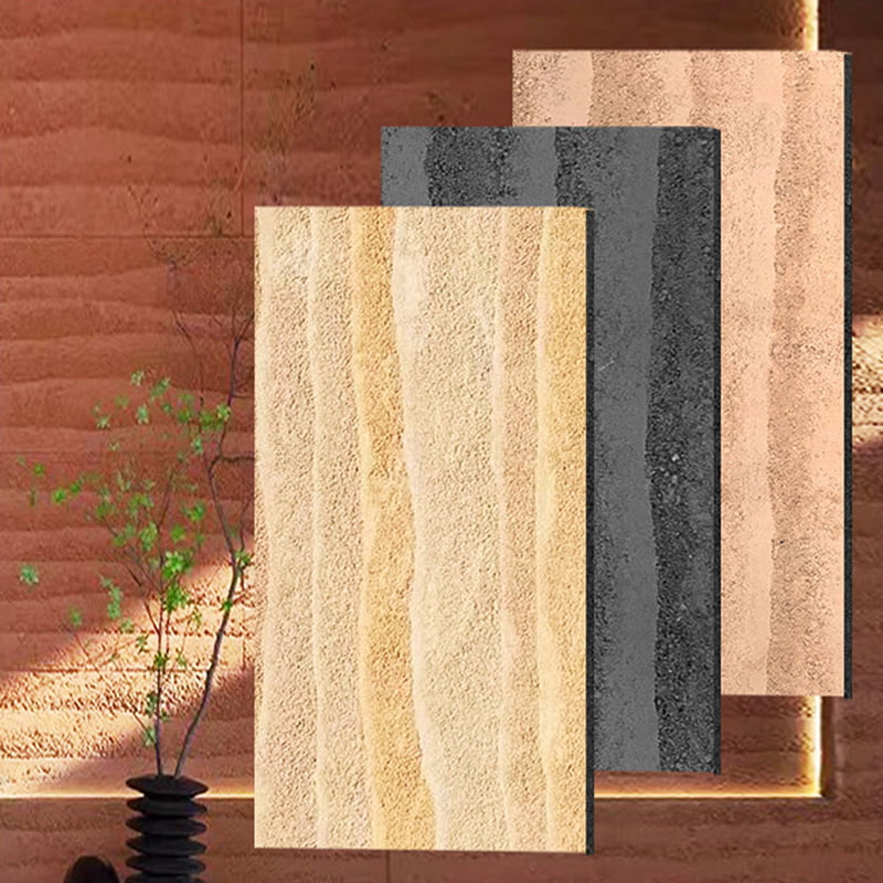 Desain Modern Panel Dinding Ringan Tahan Api Bahan Baru Pelapis Batu Lembut Ubin MCM Fleksibel Penutup Dinding Batu Linier