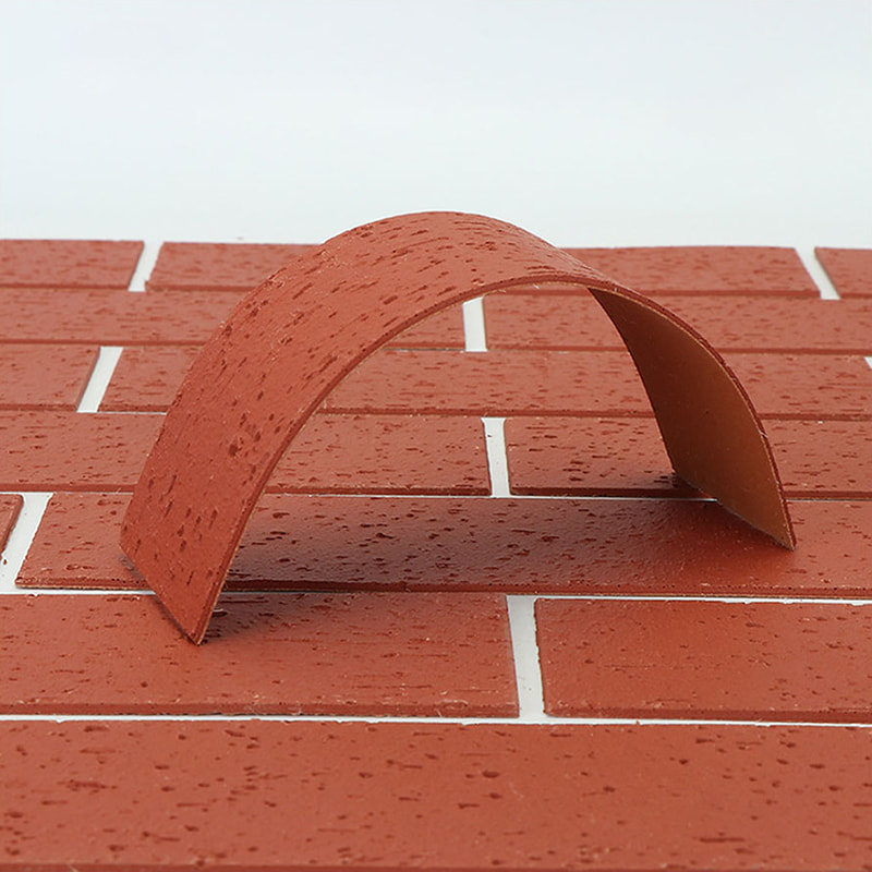 Desain Modern Panel Dinding Ringan Tahan Api Bahan Baru Pelapis Batu Lembut Ubin MCM Fleksibel Penutup Dinding Batu Linier