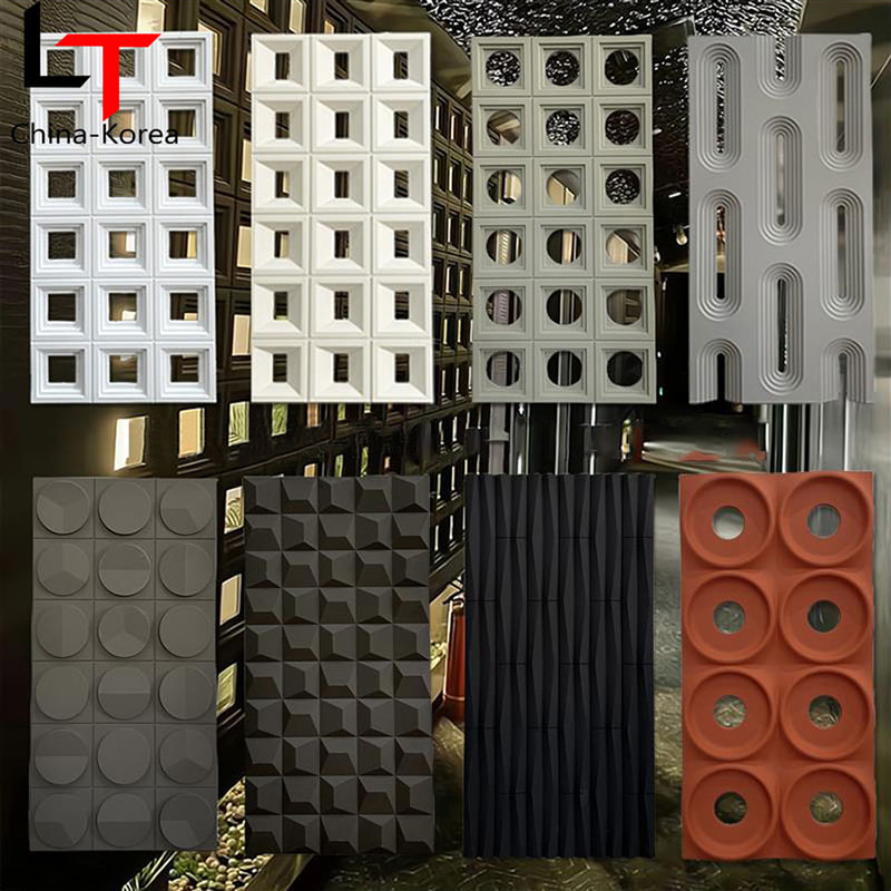 Ubin Batu Tiruan PU Luar Ruangan Tahan Air Panel Dinding Eksterior Batu Permukaan Padat Batu Buatan Cladding Fleksibel untuk Dinding