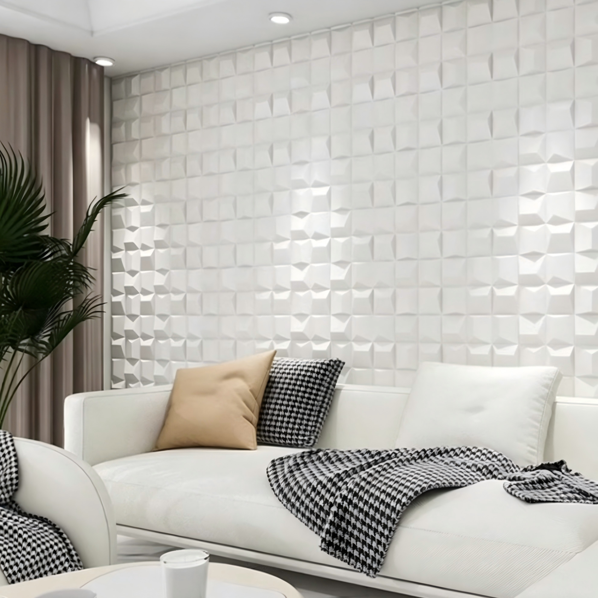 Panel Dinding Geometris PU: Membuat Dinding Aksen 3D dengan Cepat